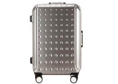 Aviation aluminum build in trolley 3 piece luggage set with environmental TPR handle