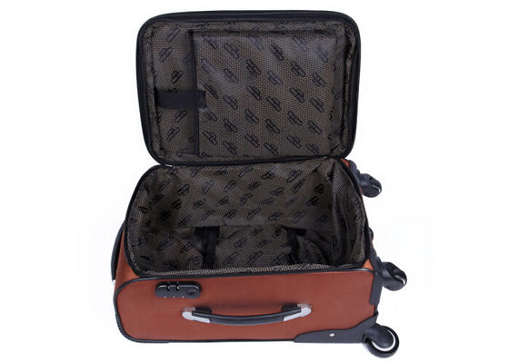 Nylon and PU leather large suitcase on wheels trolley case luggage for travel , Sports