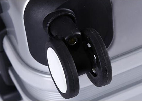 PC film ABS sturdy luggage sets with 4pcs 360 degree rotating wheels and aluminium trolley