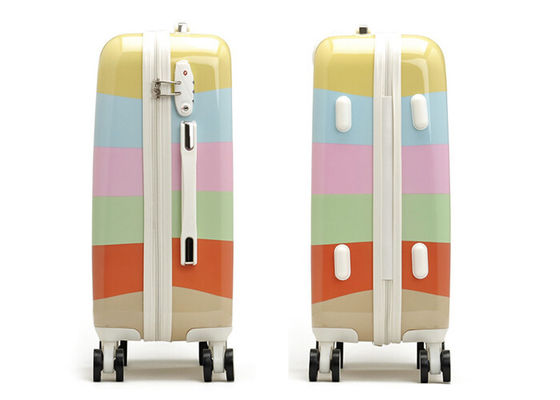 Ultra lightweight PC Luggage set four wheel suitcase for girls and children