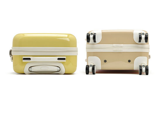 Ultra lightweight PC Luggage set four wheel suitcase for girls and children