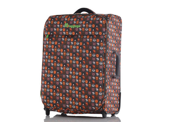 Large colorful travelers luggage sets with PE board and PU foam handle on top and side