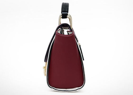 Crocodile grain leather bat designer ladies handbags light gold shackle lock