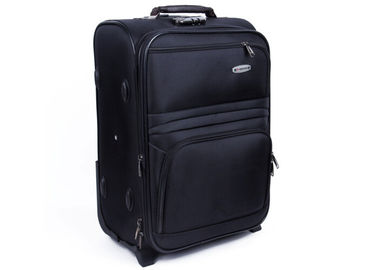 फैशन ईवा ट्रॉली प्रकरण / हल्के चक्र सामान 3 टुकड़ा काले सूटकेस सेट